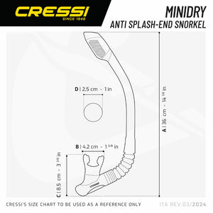 Cressi Mini Dry Snorkel