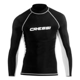 Cressi Mens Long sleeve Rash Vest - Blue / White