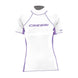Cressi Ladies Short Sleeve Rash Guard - White / Lilac