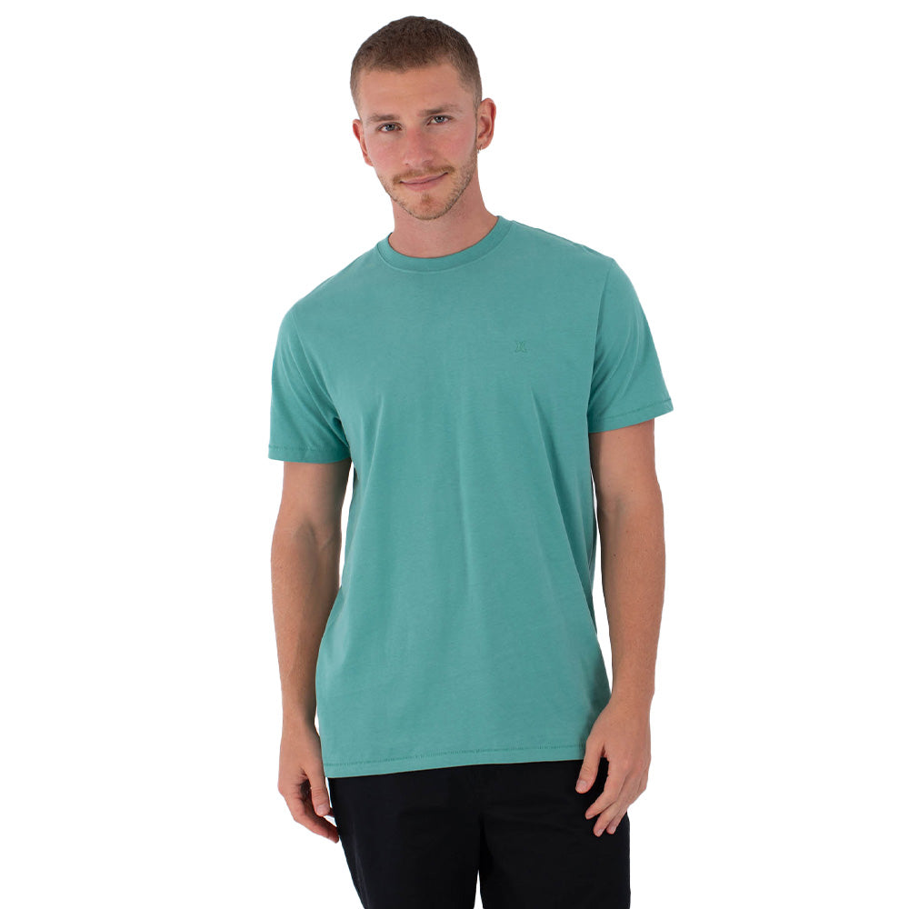 Hurley Low Tide Short Sleeve Tee Mens - Grey Teal