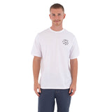 Hurley Printing Press Evy SS Tee Mens - White