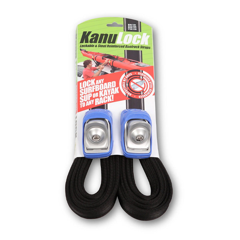 Kanulock Lockable Roof Rack Straps – Escape Watersports