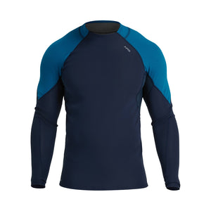 NRS Hydroskin 0.5 Long Sleeve Shirt Mens - Navy/Mykonos