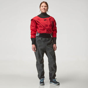 NRS Crux Dry Suit Womens - Pomegranate