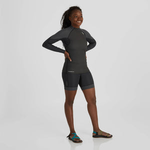NRS Hydroskin 0.5 Shorts Womens - Black/Graphite