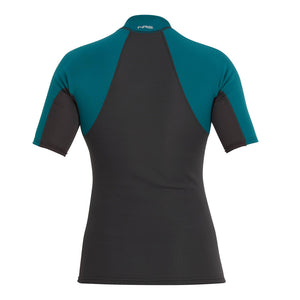 NRS Hydroskin 0.5 Short Sleeve Shirt Womens - Graphite/Harbor