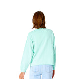 Ripcurl Icons Of Surf Crew Fleece Womens - Light Aqua