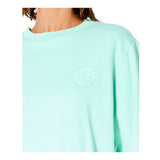 Ripcurl Icons Of Surf Crew Fleece Womens - Light Aqua