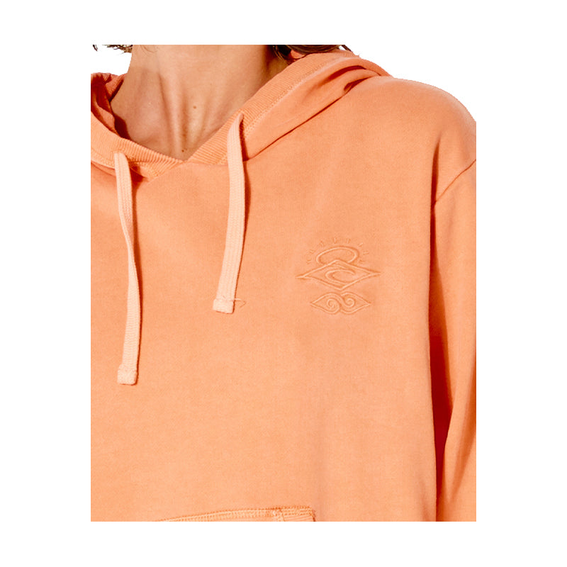 Ripcurl Icons Of Surf Hoodie Fleece Womens - Coral