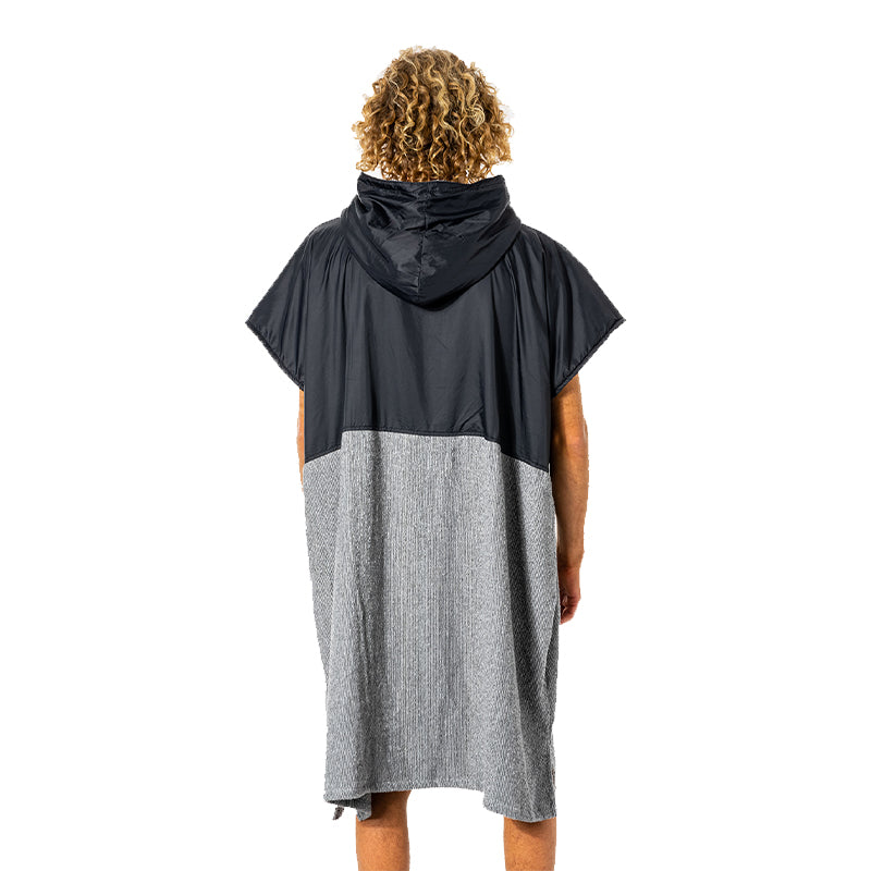 Ripcurl Viral Anti-Series Hood Towel Poncho - Black/Grey