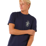 Ripcurl Search Icon Tee - Navy/Grey