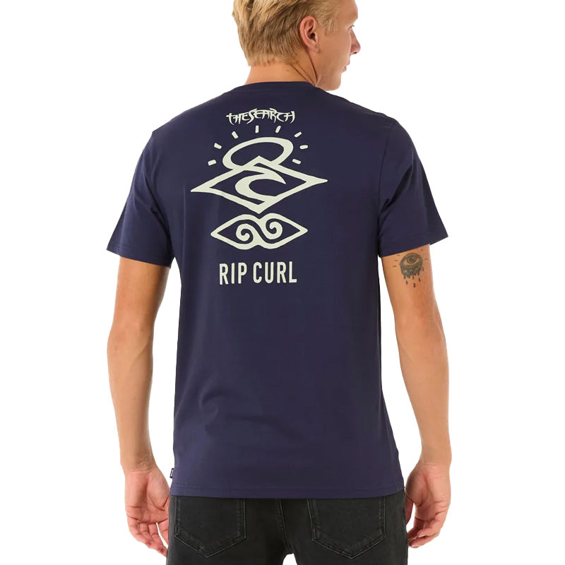 Ripcurl Search Icon Tee - Navy/Grey