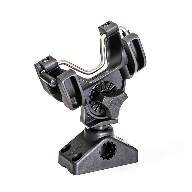 Scotty Baitcaster Spinning Rod Holder con soporte de abrazadera Scotty Baitcaster Spinning Rod Holder con soporte de abrazadera