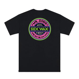 Sex Wax Tee Fluoro - Black